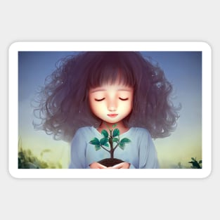 Save the earth  saplings Sticker